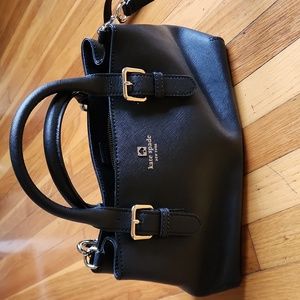 Kate Spade Black Leather Crossbody Purse